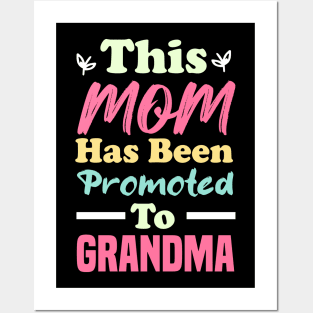 This Mom Has Been Promoted To Grandma Posters and Art